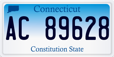 CT license plate AC89628