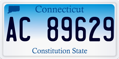 CT license plate AC89629