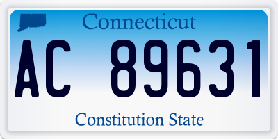 CT license plate AC89631
