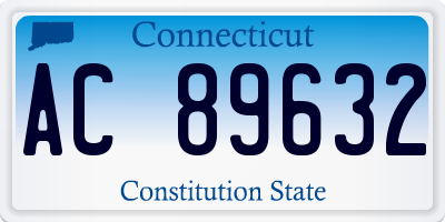 CT license plate AC89632