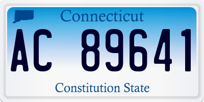 CT license plate AC89641