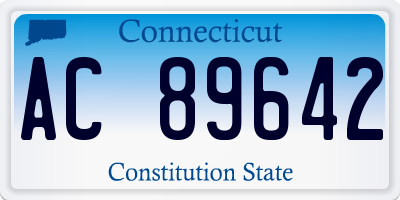 CT license plate AC89642