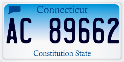 CT license plate AC89662