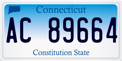 CT license plate AC89664