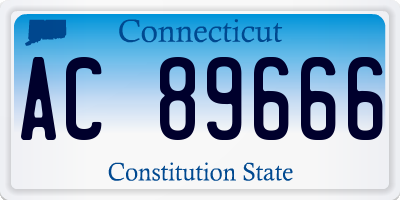 CT license plate AC89666