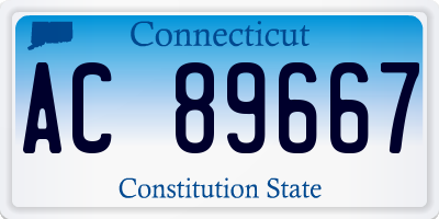 CT license plate AC89667