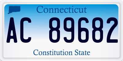 CT license plate AC89682