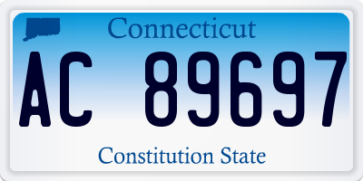 CT license plate AC89697