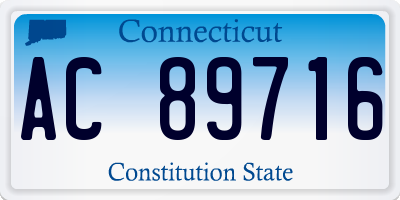CT license plate AC89716