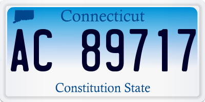 CT license plate AC89717