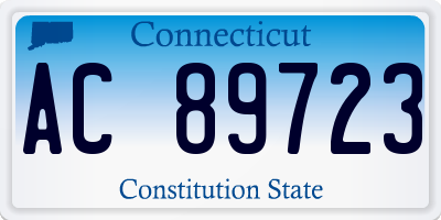 CT license plate AC89723