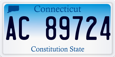 CT license plate AC89724