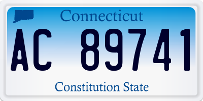 CT license plate AC89741