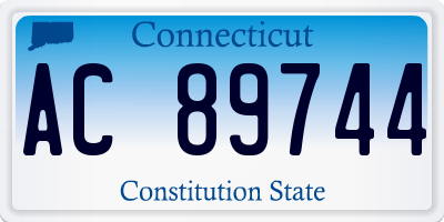 CT license plate AC89744