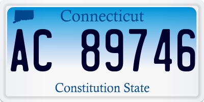 CT license plate AC89746