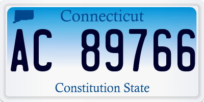 CT license plate AC89766