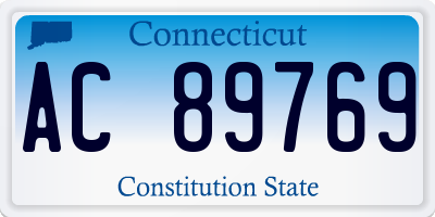 CT license plate AC89769