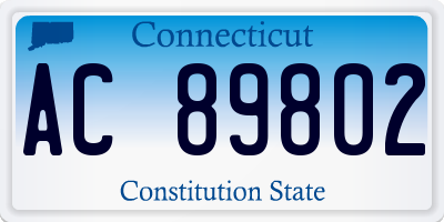CT license plate AC89802