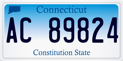 CT license plate AC89824