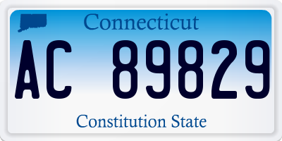 CT license plate AC89829