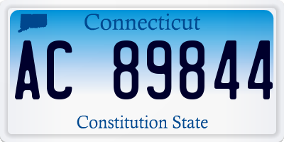 CT license plate AC89844