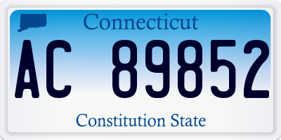 CT license plate AC89852