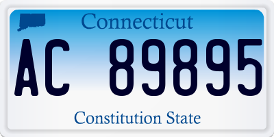 CT license plate AC89895