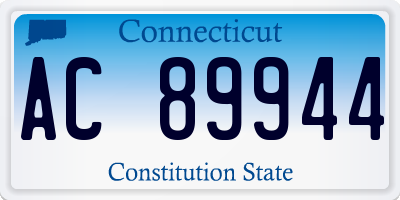 CT license plate AC89944