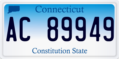 CT license plate AC89949