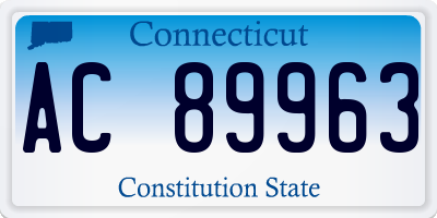 CT license plate AC89963