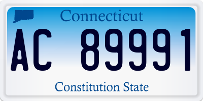 CT license plate AC89991