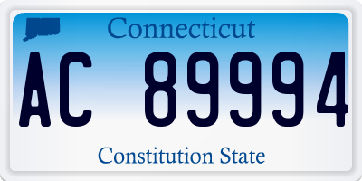 CT license plate AC89994