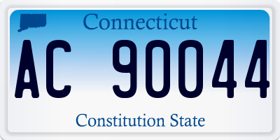 CT license plate AC90044