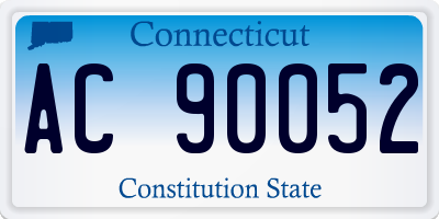 CT license plate AC90052