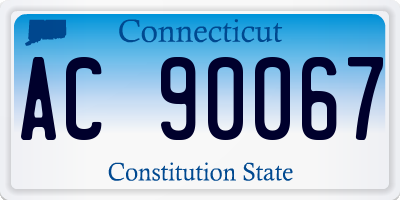 CT license plate AC90067