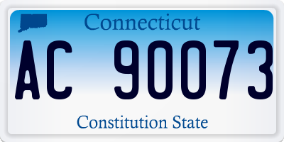 CT license plate AC90073