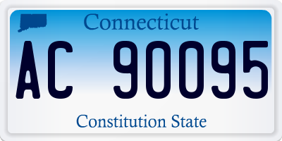 CT license plate AC90095