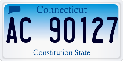 CT license plate AC90127