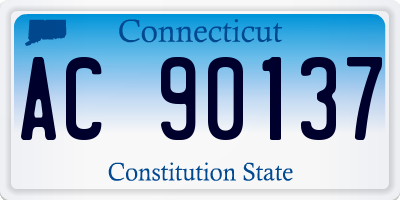 CT license plate AC90137