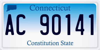 CT license plate AC90141