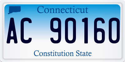 CT license plate AC90160