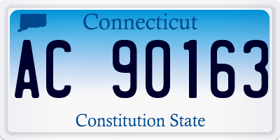 CT license plate AC90163