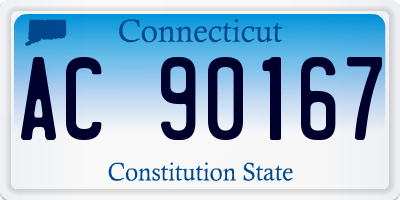 CT license plate AC90167