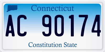 CT license plate AC90174