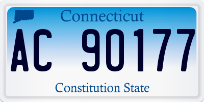 CT license plate AC90177
