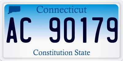 CT license plate AC90179