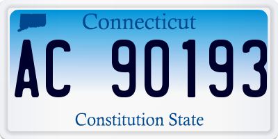 CT license plate AC90193