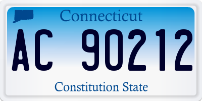 CT license plate AC90212