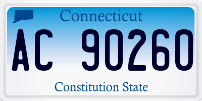 CT license plate AC90260