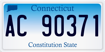 CT license plate AC90371